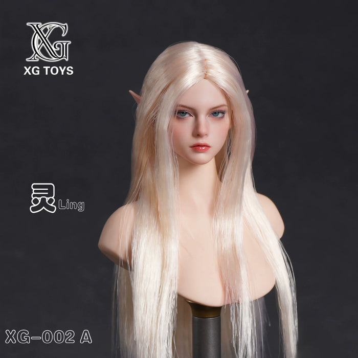 Pre-order 1/6 XG Toys XG-002 Movable Eyes Elf Princess Head Sculpt