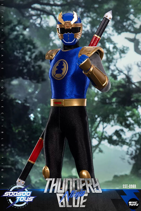 Pre-order 1/6 Soosootoys SST-098AB Thundery Red&Blue Ninja Action Figure