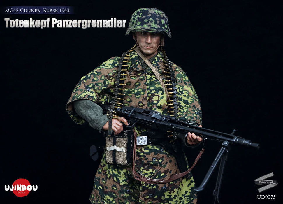 Pre-order 1/6 UJINDOU UD9075 WWII Totenkopf Panzergrenadier MG42 Gunner