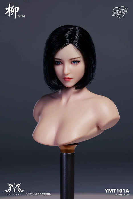 In-stock 1/6 YMTOYS YMT101 Liu Female Head Sculpt H#pale
