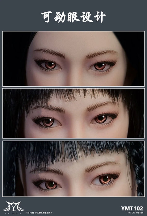 In-stock 1/6 YMTOYS YMT102 Female Head Sculpt
