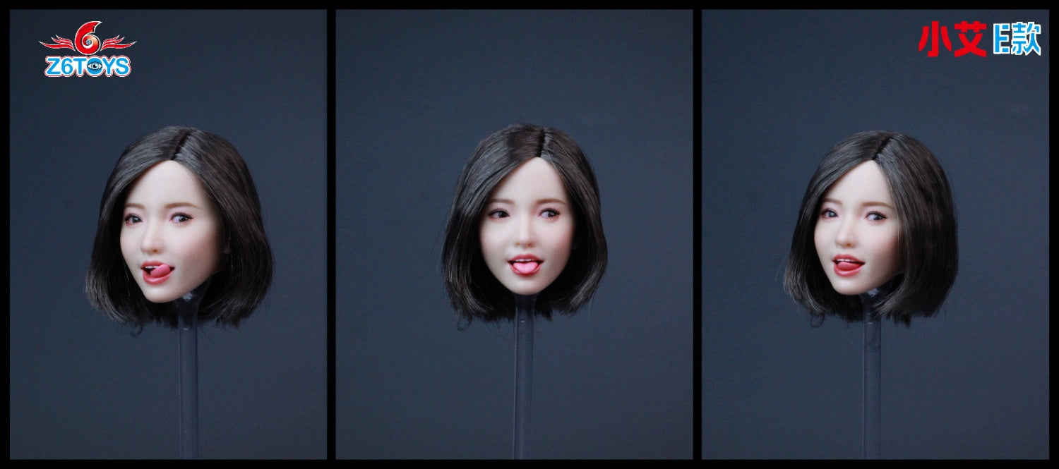 Pre-order 1/6 Z6TOYS ZC017 Female Head Sculpt (Adjustable Eyes & tongue)