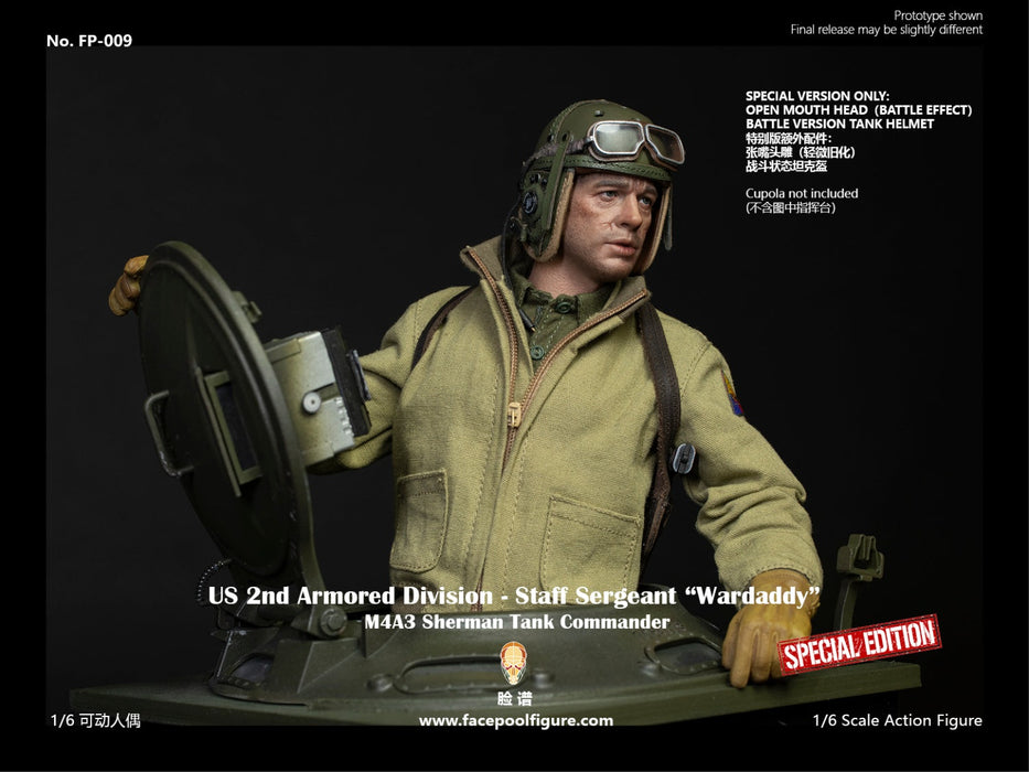 In-stock 1/6 Facepool FP009 2nd Armored Division Staff Sergeant Action Figure