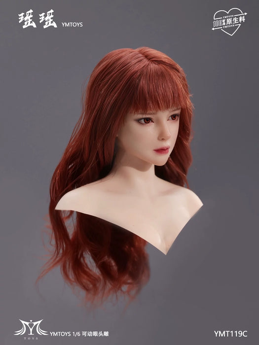 Pre-order 1/6 YMTOYS YMT119 Movable Eye Asian Female Head Sculpt - Yumo