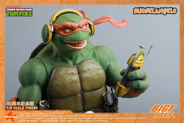 Pre-order 1/6 BIGFTOYS BIGF-004 TMNT Michelangelo Action Figure