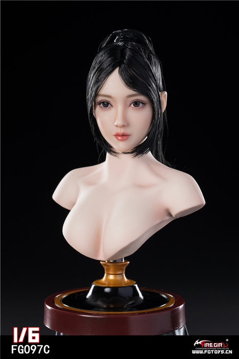 Pre-order 1/6 Fire Girl Toys FG097 Asian Female head sculpt H#pale
