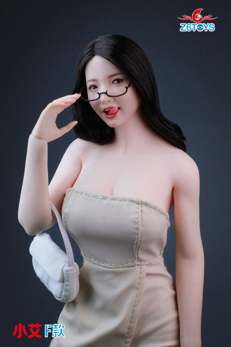 Pre-order 1/6 Z6TOYS ZC017 Female Head Sculpt (Adjustable Eyes & tongue)