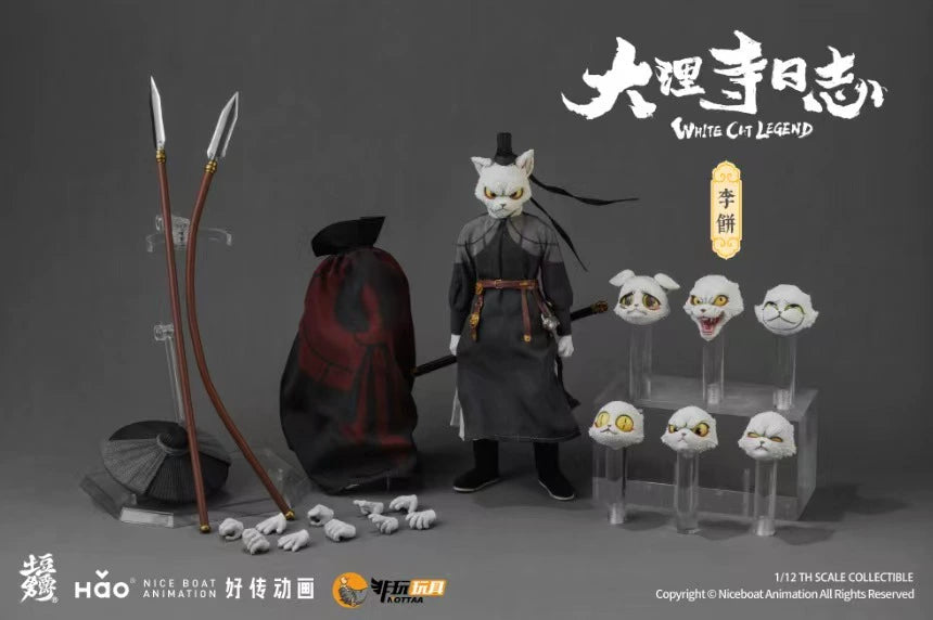 In-stock 1/12 NOTTAA STUDIO White Cat Legend Action Figure