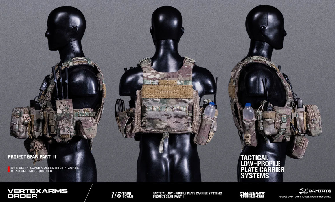 Pre-order 1/6 DAMTOYS VSF02A & VSF02B TACTICAL LOW - PROFILE PLATE CARRIER SYSTEMS