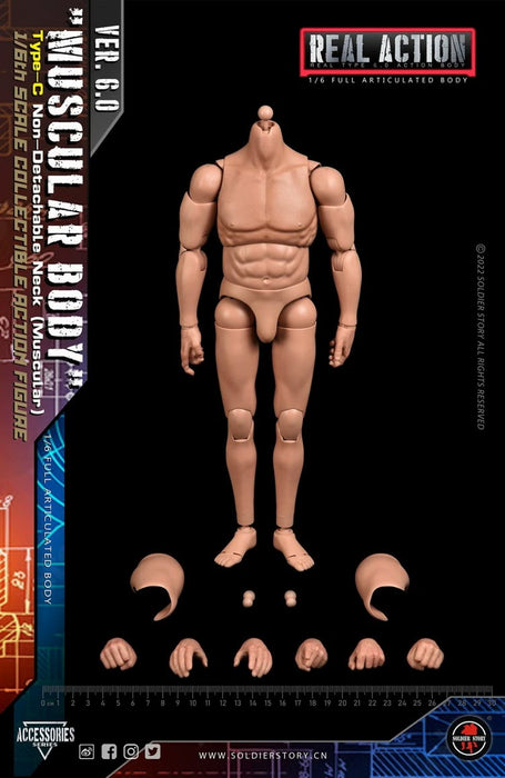 In-stock 1/6 SOLDIER STORY Male Figure Body SSA-001 V6.0 A/B/C