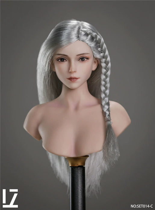 In-stock 1/6 LZTOYS SET014 Jing Chu head sculpt H#pale