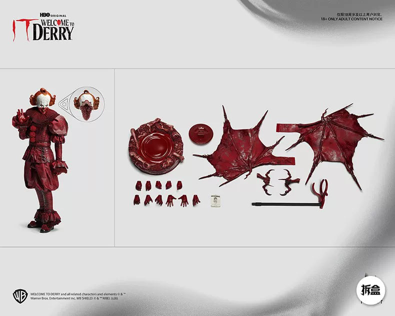 Pre-order 1/6 INART Ag A045 IT: Welcome to Derry Season 1 - Pennywise (Bloody Version) Action Figure