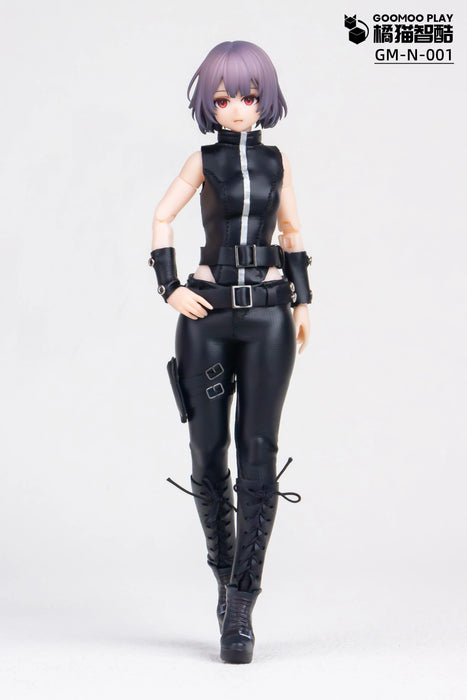 Pre-order 1/12 GOOMOO GM-N-001 Night Action Black Leather Outfit Set