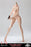 Pre-order 1/6 Longshan LSJS-TS01 Peach-Shaped Full-Hips Platinum Silicone Steel-Bodied Female Body