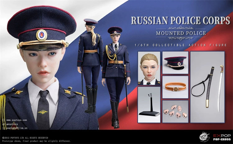 In-stock 1/6 POPTOYS EX055 Mounted Police woman Action Figure