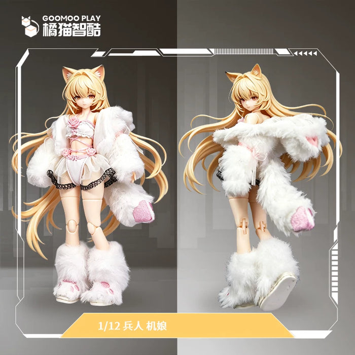 Pre-order 1/12 GOOMOO GM-N-007 White Velvet Cat Girl Set