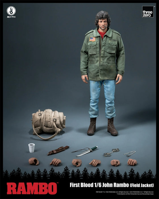 Pre-order 1/6 THREE ZERO 3Z0553 John Rambo (Field Jacket) Action Figure