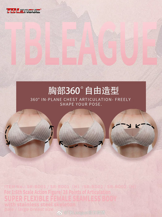 Pre-order 1/6 TBLeague SR-BD01H & SR-BD02H Body-Narrow Shoulders Curvy Hips Expressive Eyes with head sculpt version