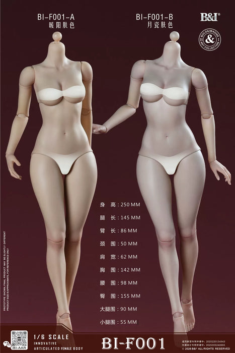 Pre-order 1/6 B&I BI-F001 Female Body (Deluxe)