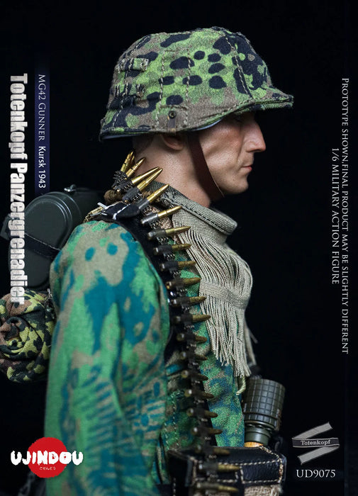 Pre-order 1/6 UJINDOU UD9075 WWII Totenkopf Panzergrenadier MG42 Gunner