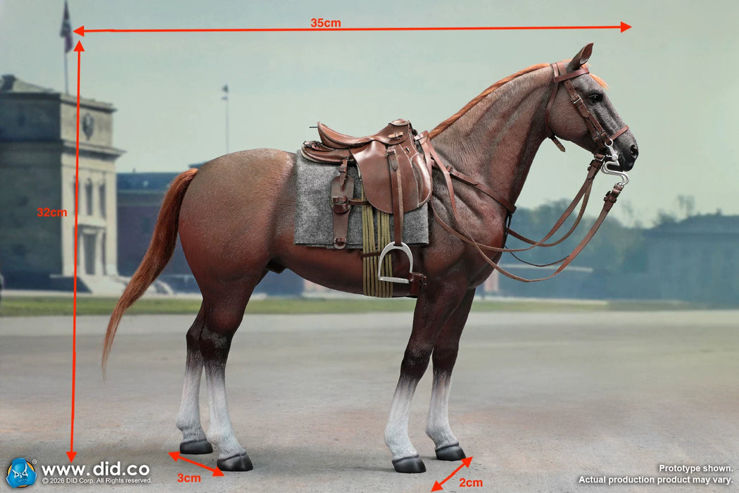 Pre-order 1/6 DID E60084 Brown WWII German War Horse (Standing)