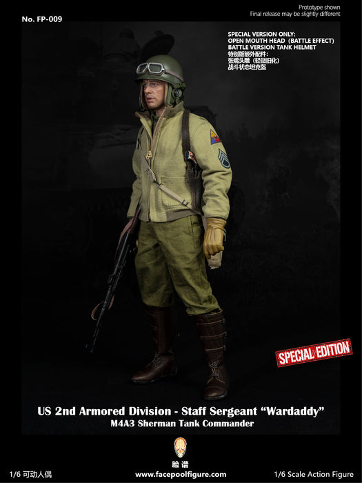In-stock 1/6 Facepool FP009 2nd Armored Division Staff Sergeant Action Figure