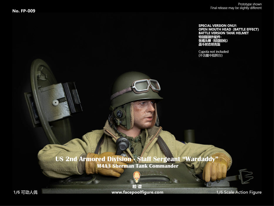 In-stock 1/6 Facepool FP009 2nd Armored Division Staff Sergeant Action Figure
