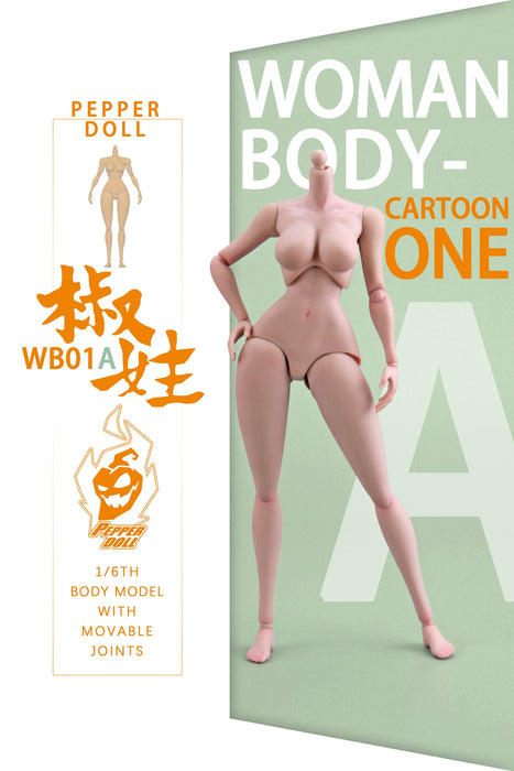 Pre-order 1/6 Pepper Doll WB01A Cartoon Style Female Body