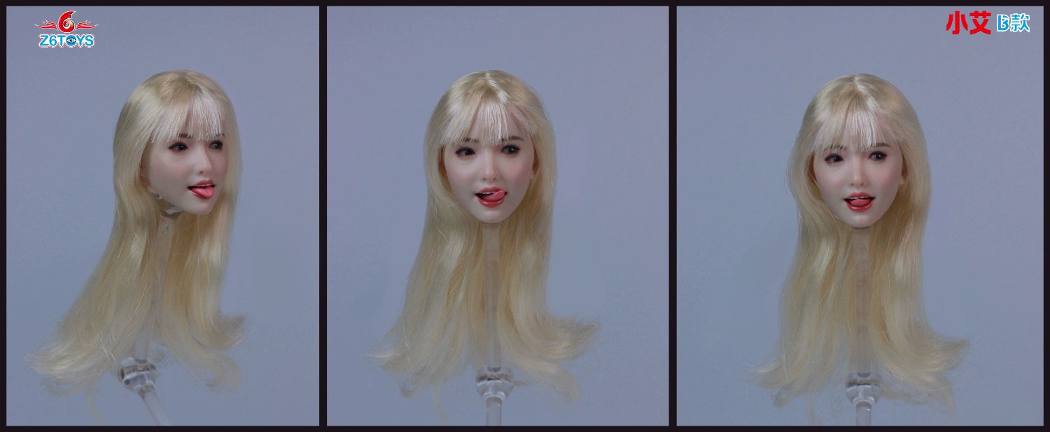 Pre-order 1/6 Z6TOYS ZC017 Female Head Sculpt (Adjustable Eyes & tongue)