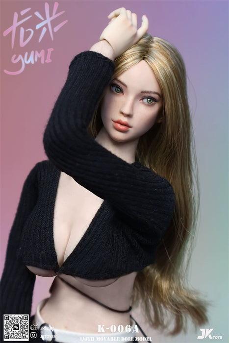 In-stock 1/6 JKTOYS K-006 Yumi Female Head Sculpt