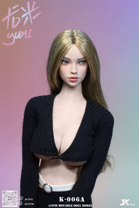In-stock 1/6 JKTOYS K-006 Yumi Female Head Sculpt