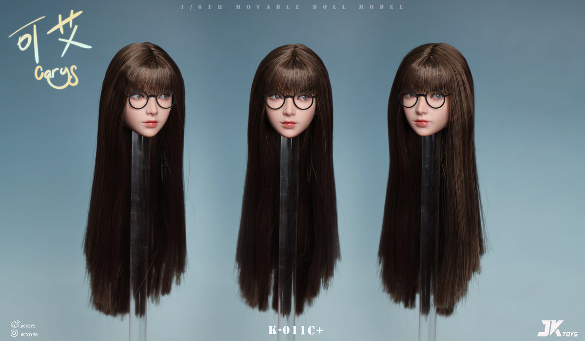 Pre-order 1/6 JKTOYS K-011 Carys Female Head Sculpt w/ Adjustable Eyes