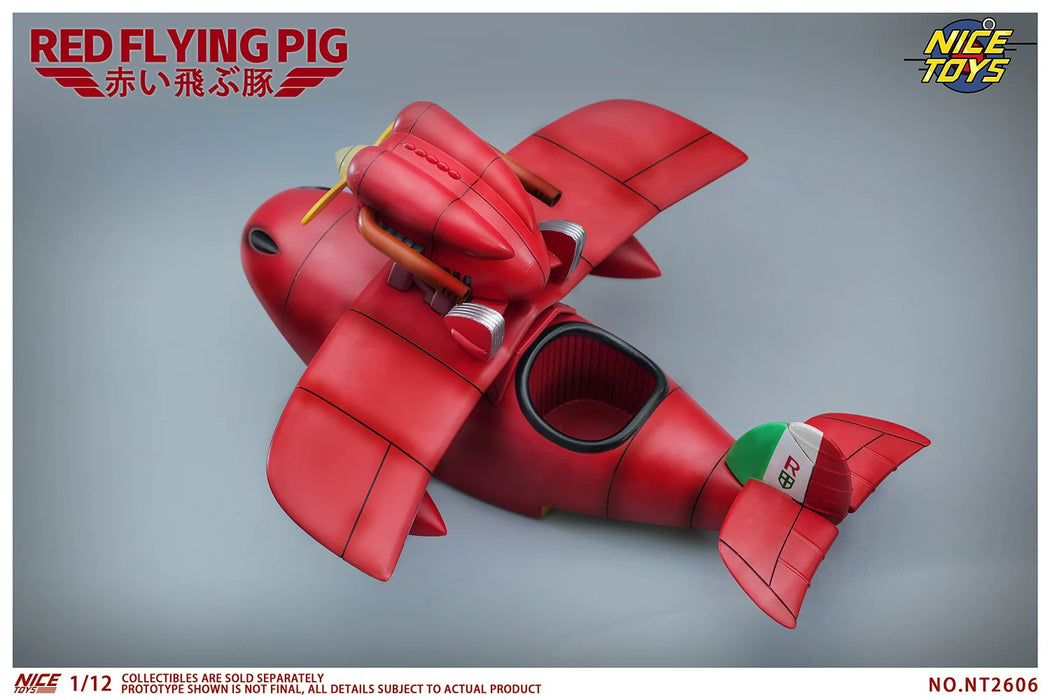 Pre-order 1/12 NICETOYS NT2606B Red Flying Pig Airplane