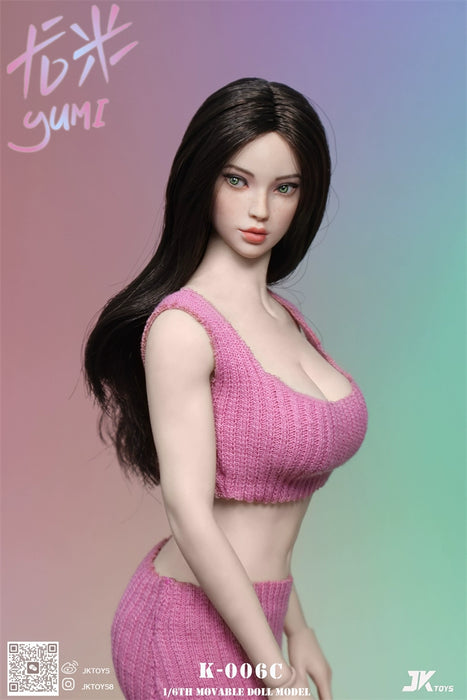 In-stock 1/6 JKTOYS K-006 Yumi Female Head Sculpt