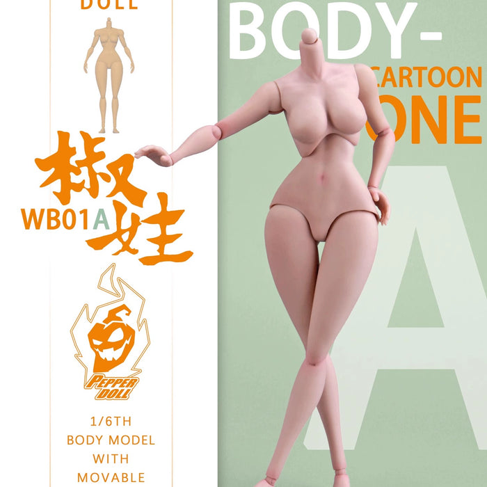 Pre-order 1/6 Pepper Doll WB01A Cartoon Style Female Body