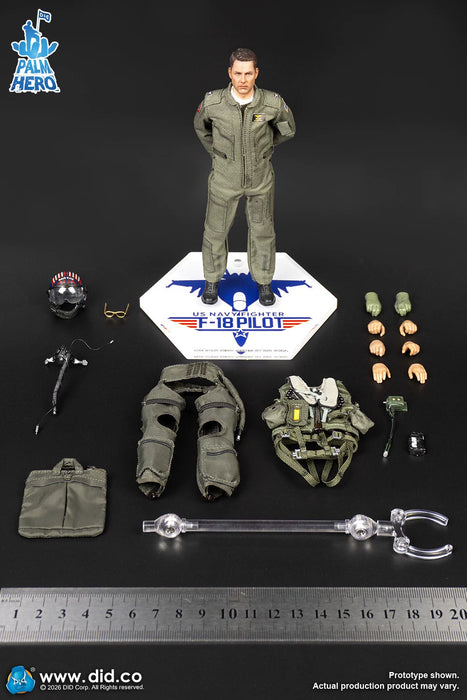 Pre-order 1/12 DID XM80031 F/A-18E Pilot - Captain Mitchell Action Figure