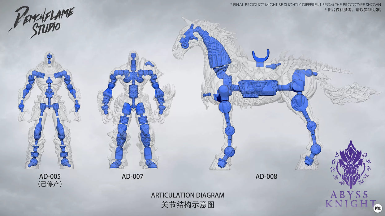 Pre-order 1/12 Demonflame Studio AD-007 Darksiders Abyss Knight Apocalypse Action Figure