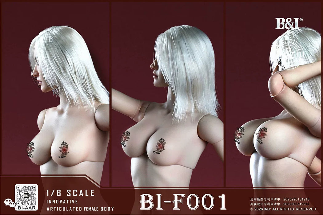 Pre-order 1/6 B&I BI-F001 Female Body (Deluxe)& BI-H001 Movable Eyes Head Sculpt