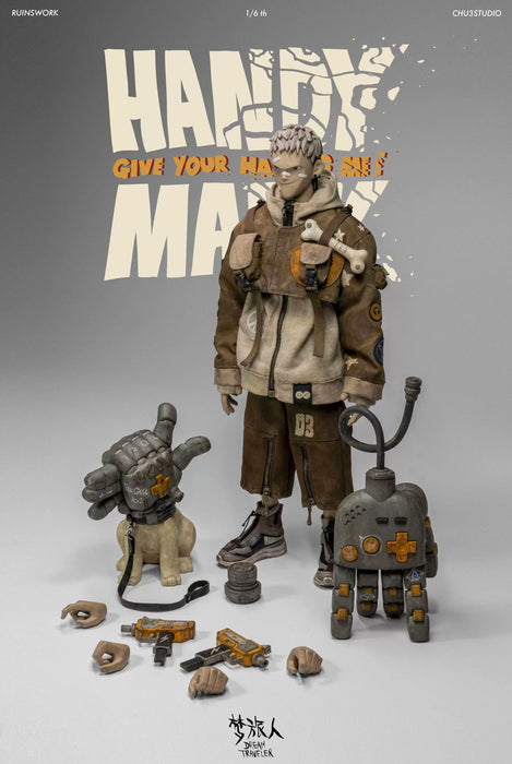 Pre-order 1/6 RUINSWORK DREAMTRAVELER HANDY MARK & HANDOG Action Figure