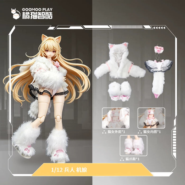 Pre-order 1/12 GOOMOO GM-N-007 White Velvet Cat Girl Set
