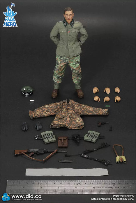 In-stock 1/12 DID XD80024 WWII German 12th Panzer Division Infantry Lieutenant – Rainer