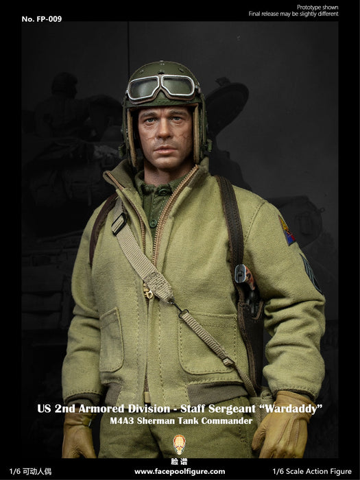 In-stock 1/6 Facepool FP009 2nd Armored Division Staff Sergeant Action Figure