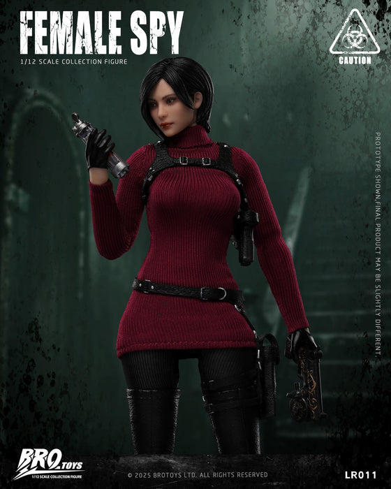 Pre-order 1/12 BROTOYS LR011 Female Spy Action Figure