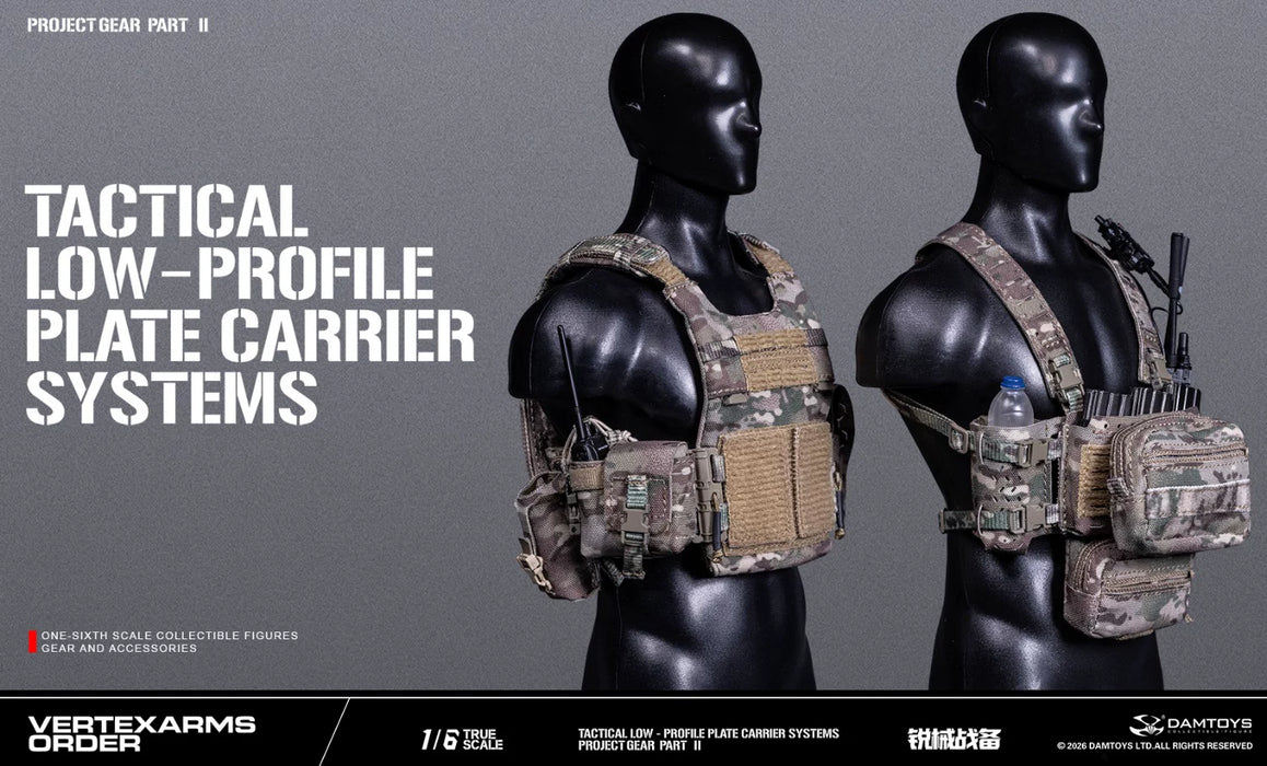 Pre-order 1/6 DAMTOYS VSF02A & VSF02B TACTICAL LOW - PROFILE PLATE CARRIER SYSTEMS