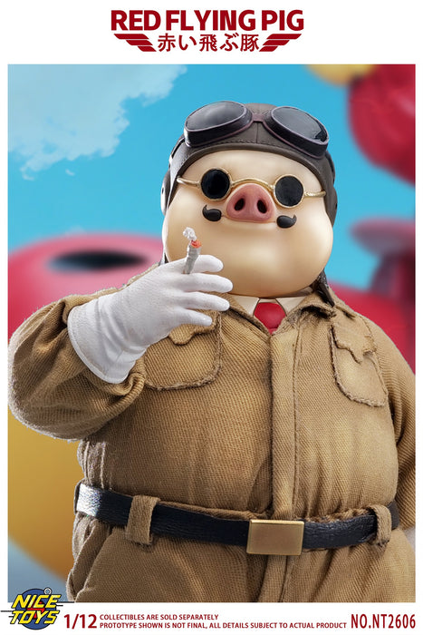 Pre-order 1/12 NICETOYS NT2606A Red Flying Pig Action Figure