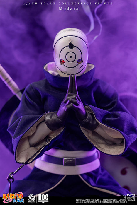 Pre-order 1/6 Rocket Toys ROC-021 Madara Uchiha White Mask Version Action Figure