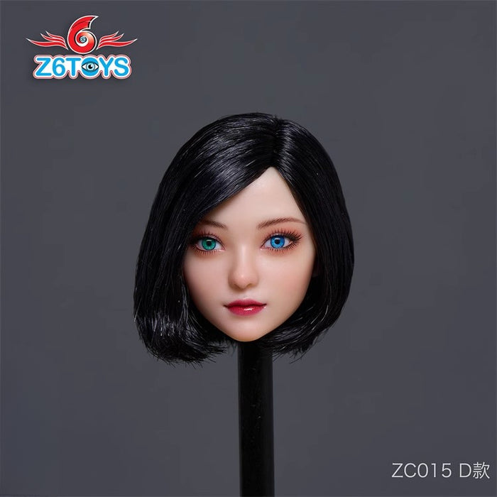 Pre-order 1/6 Z6TOYS ZC015 Lele Girl with Different-Colored Eyes Head Sculpt