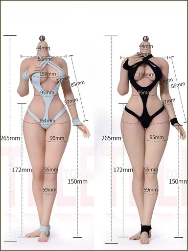 Pre-order 1/6 TBLeague SR-CD01 & SR-CD02 Super Flexible Female Seamless Body Without Head