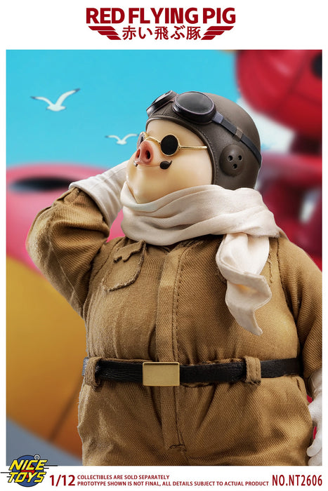 Pre-order 1/12 NICETOYS NT2606A Red Flying Pig Action Figure