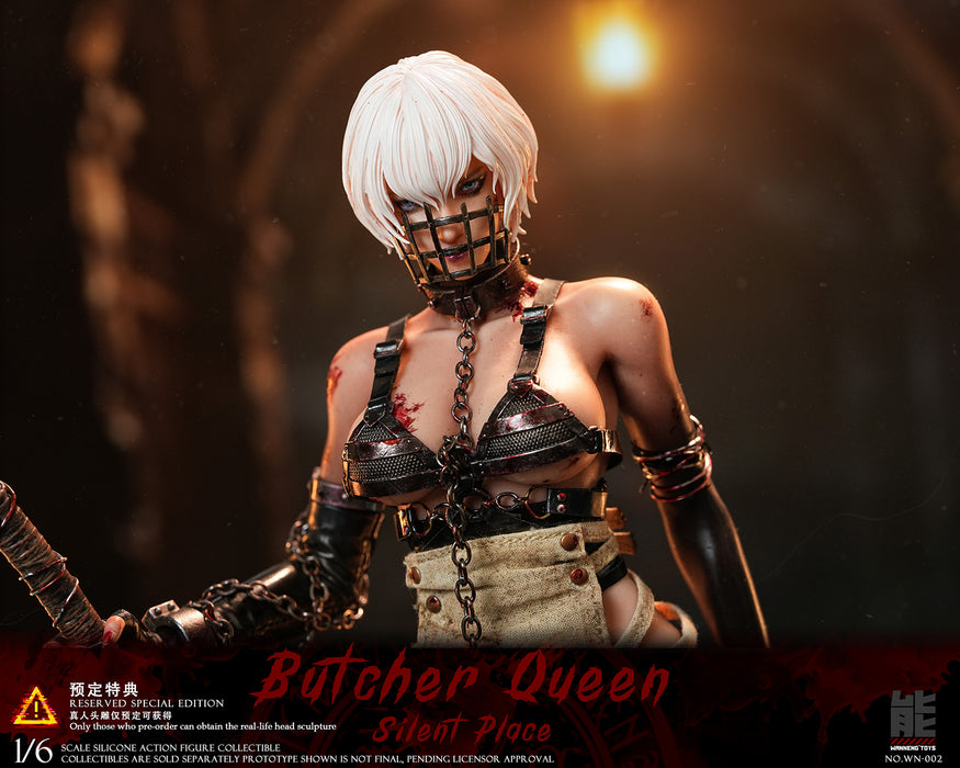 Pre-order 1/6 Wanneng Toys WN-002 A Quiet Place Butcher Queen Silicone Action Figure